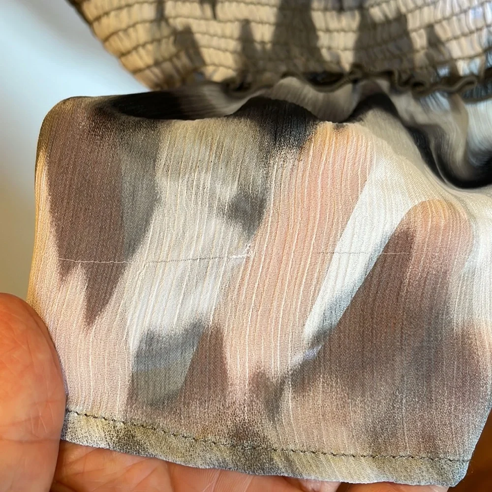 Worthington W Swim Women's Size large sheer Cover Up Black gray Beach Pool Lake - Picture 3 of 6